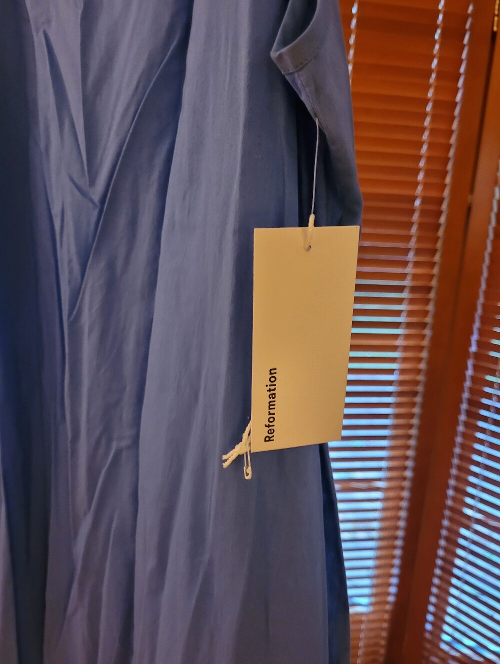 Reformation Blue Dress with Brand Tag